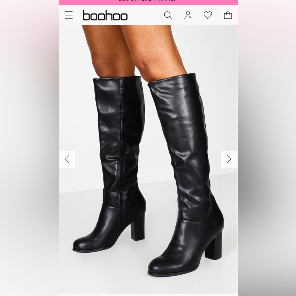 Boohoo knee high boots